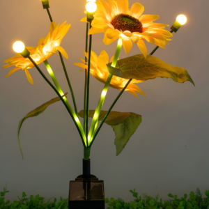Solar sunflower firefly lamp outdoor, Solar Garden Lights, Outdoor Decorations, best for Patio Decor, Big Bulb, Unique Gifts for Women, Giftss for Mum