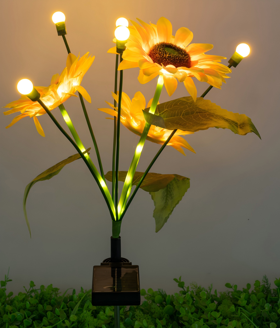 Solar sunflower firefly lamp outdoor, Solar Garden Lights, Outdoor Decorations, best for Patio Decor, Big Bulb, Unique Gifts for Women, Giftss for Mum