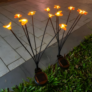 Solar bee and firefly lamps outdoor, Solar Garden Lights, Outdoor Decorations, best for Patio Decor, Big Bulb, Unique Gifts for Women, Giftss for Grandma