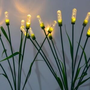 Solar round-headed bubble reed lamp outdoor, Solar Garden Lights, Outdoor Decorations, best for Patio Decor, Big Bulb, Unique Gifts for Women, Giftss for Mum