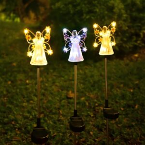 Solar wrought iron angel light outdoor, Solar Garden Lights, Outdoor Decorations, best for Patio Decor, Unique Gifts for Women, Giftss for Mum