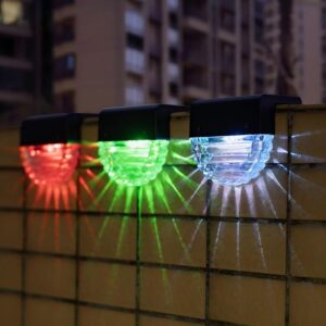 Solar staircase light with horizontal stripes Outside,LED Solar Outdoor Lights, Waterproof Solar Garden Lights Maintain 10 Hours of Lighting for Christmas, Garden, Landscape, Path, Yard, Patio